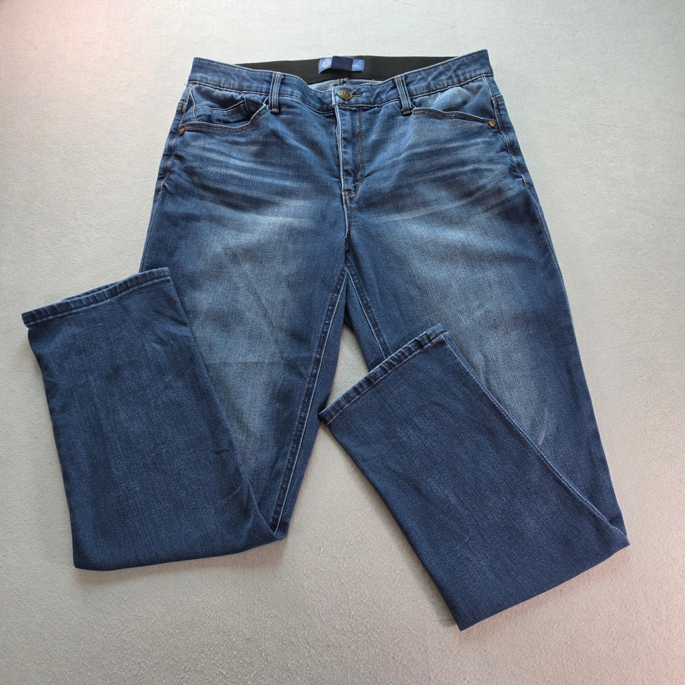 Democracy Absolution Straight Leg Cuffed Girlfriend Jeans Wash Stretch | 12 - Picture 1 of 8